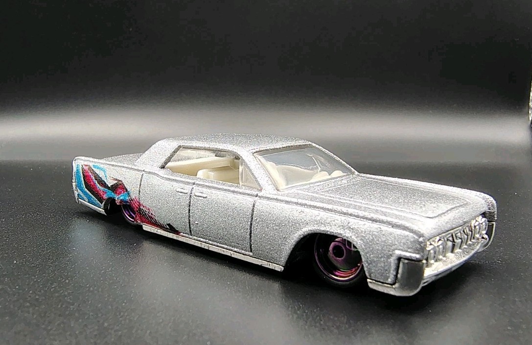 Custom Hot Wheels 64 Lincoln Continental Metallic Silver SSHIFTW NoScalpCustoms