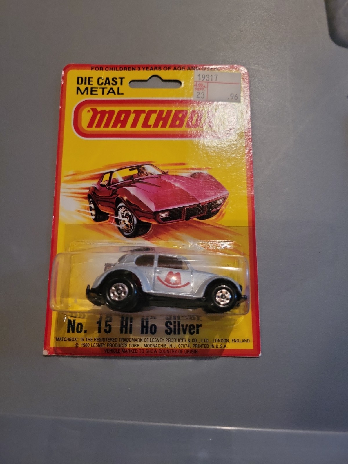 1982 Matchbox Lesney Superfast Hi Ho Silver #15 Vw Bug Beetle W/protector