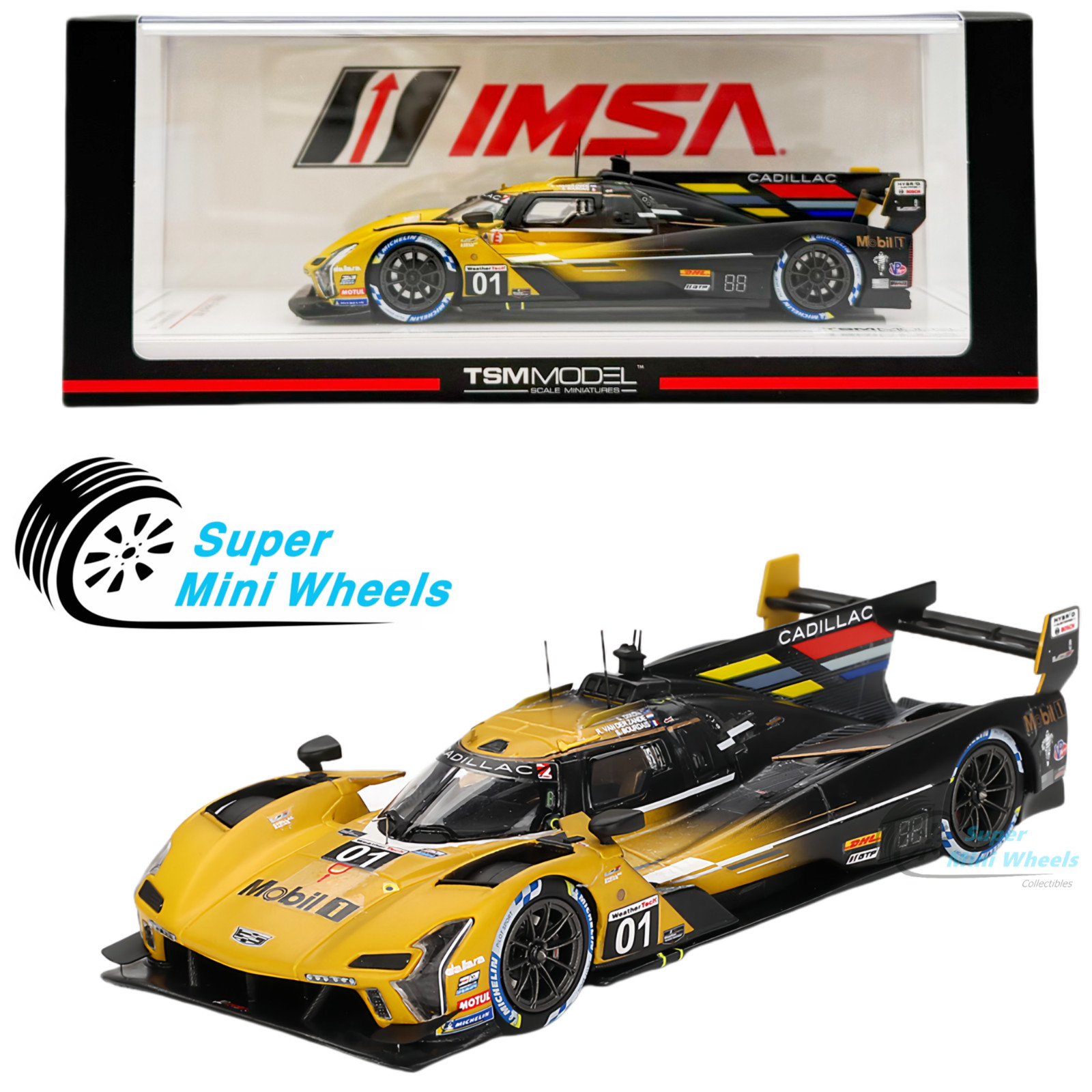 TSM-Model 1:43 Cadillac V-Series.R #01 Cadillac Racing 2024 IMSA Sebring 12 Hrs