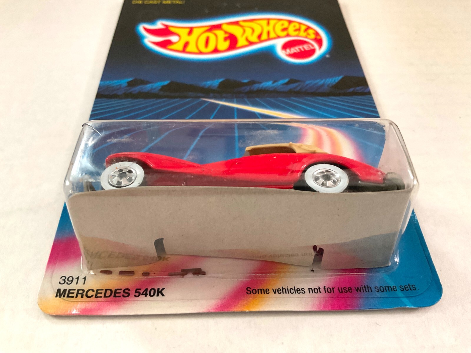 Hot Wheels MERCEDES 540K – 1986 – Red, Whitewalls – PLEASE READ!