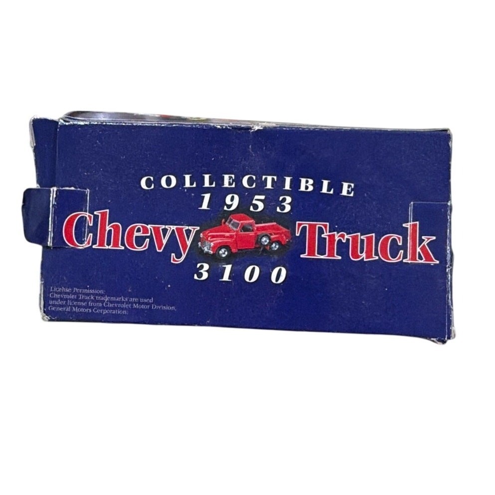 Collectible 1953 Chevy 3100 Pickup Truck Diecast Red w/ Original Box