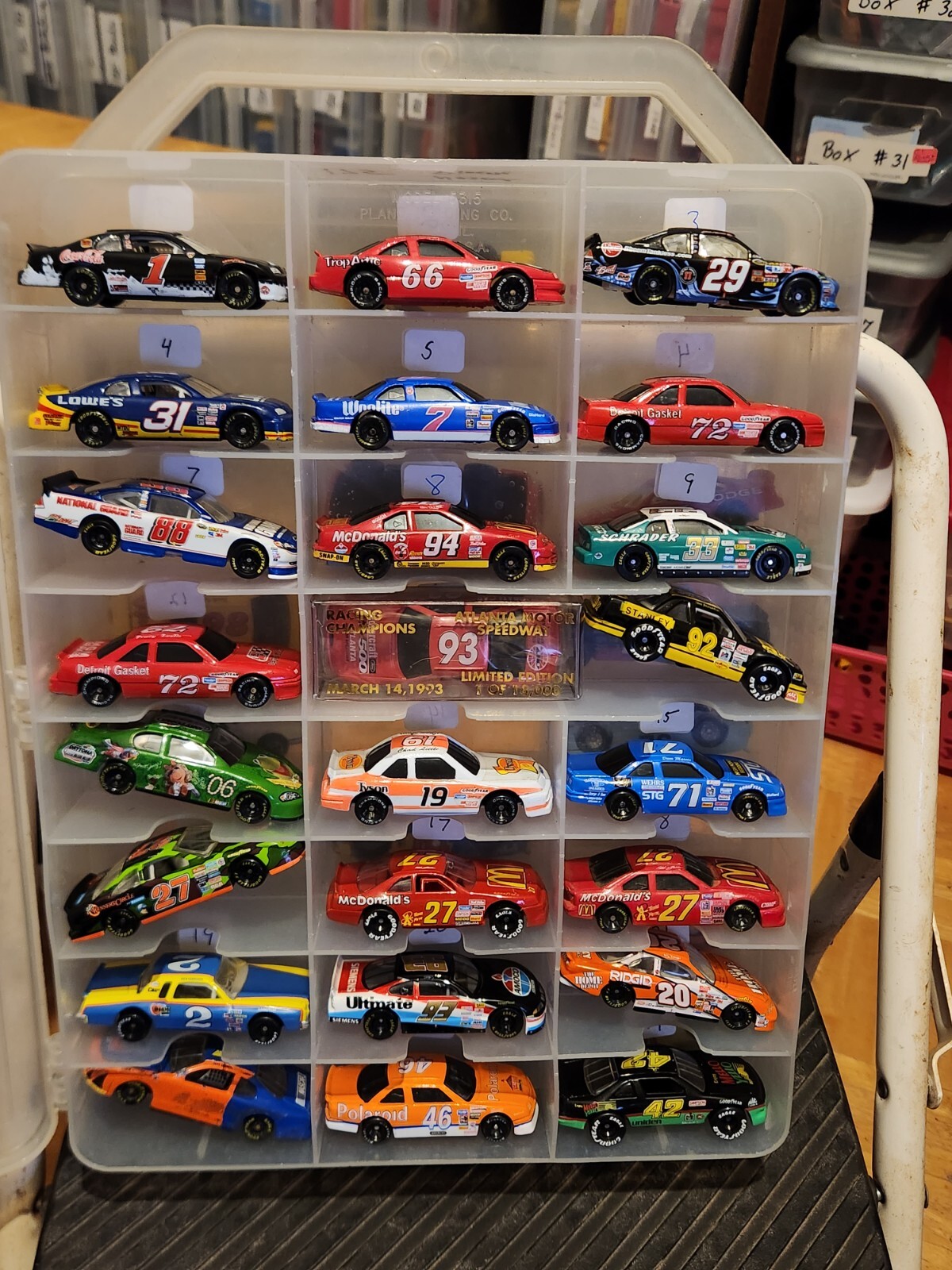 NASCAR racing champions (case 175) hot wheels PLASTIC wheels team caliber revell