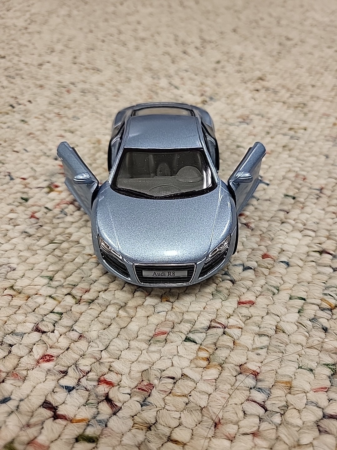 Kinsmart Diecast Cars Audi R8 1/36 Scale 2009 KT5315 Light Blue Pull Back Car