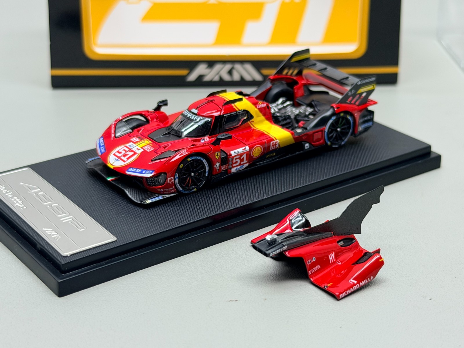 HKM 1/64 Ferrari 499P Hypercar Le Mans Alloy Car Model