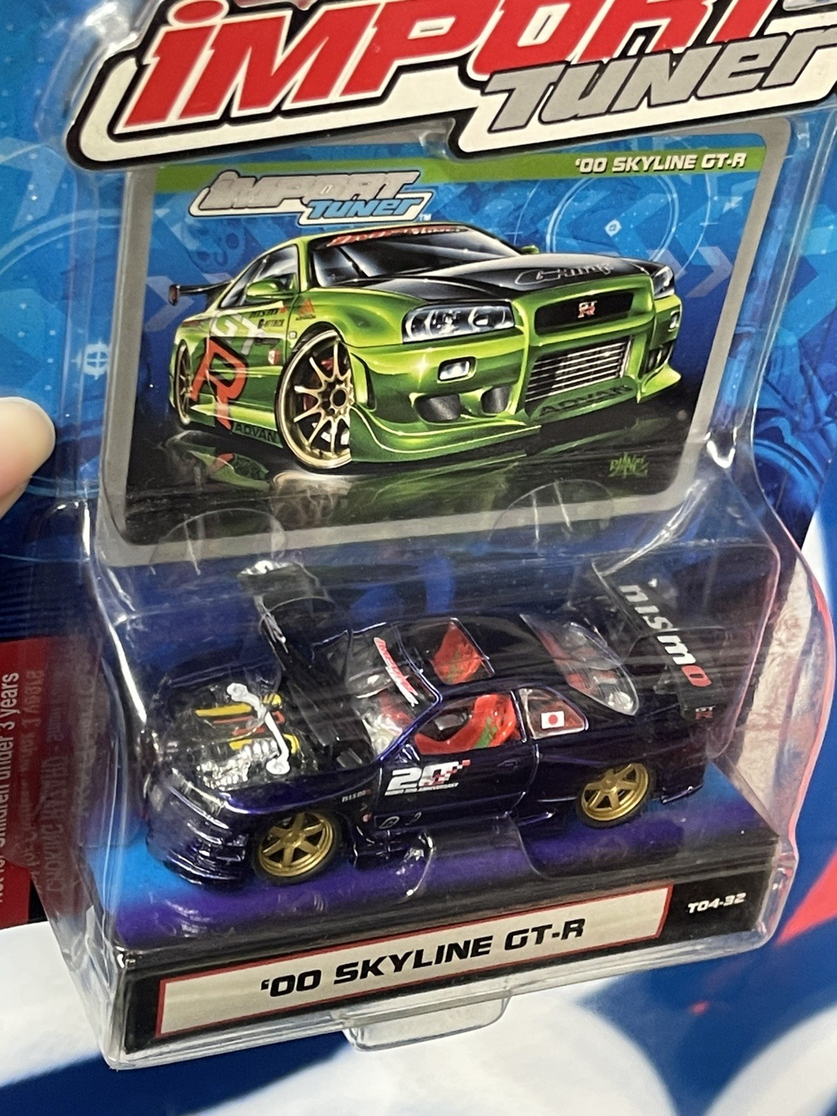 2004 Muscle Machines Import Tuner ’00 Skyline GTR 1:64 T04-32
