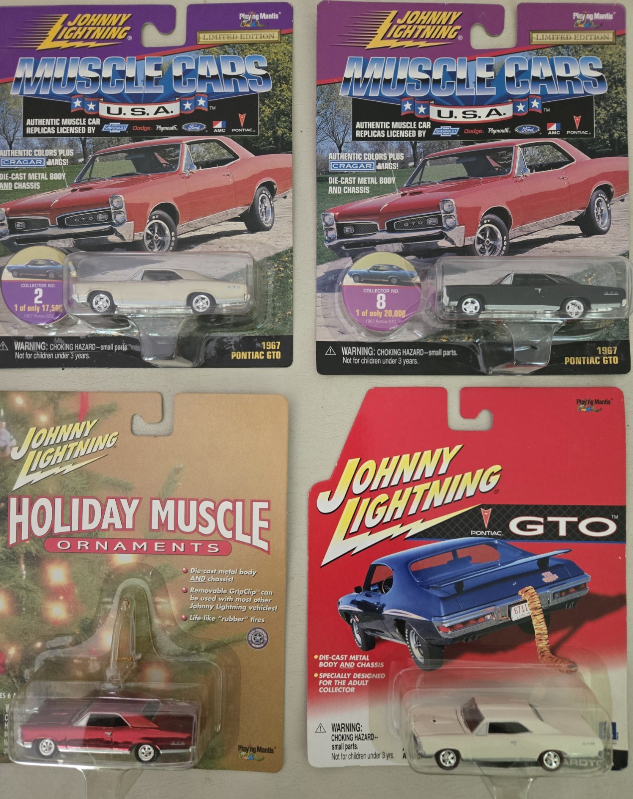 Johnny Lightning 1967 Pontiac GTO Muscle Cars 1:64 Lot of 5