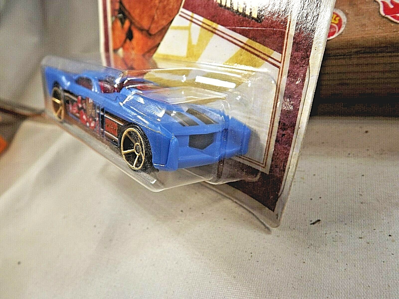2019 Hot Wheels Marvel Series 1/6 Iron Man THE GOV’NER Blue w/Gold OH5 Spoke Whl