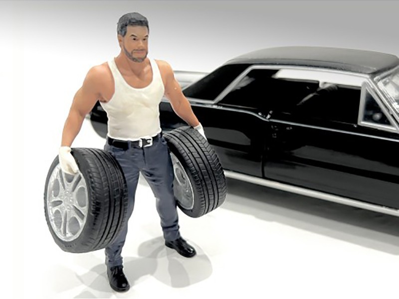 “MUSCLE MECHANICS” FIGURE #1 FOR 1/24 SCALE MODEL BY AMERICAN DIORAMA AD-25201