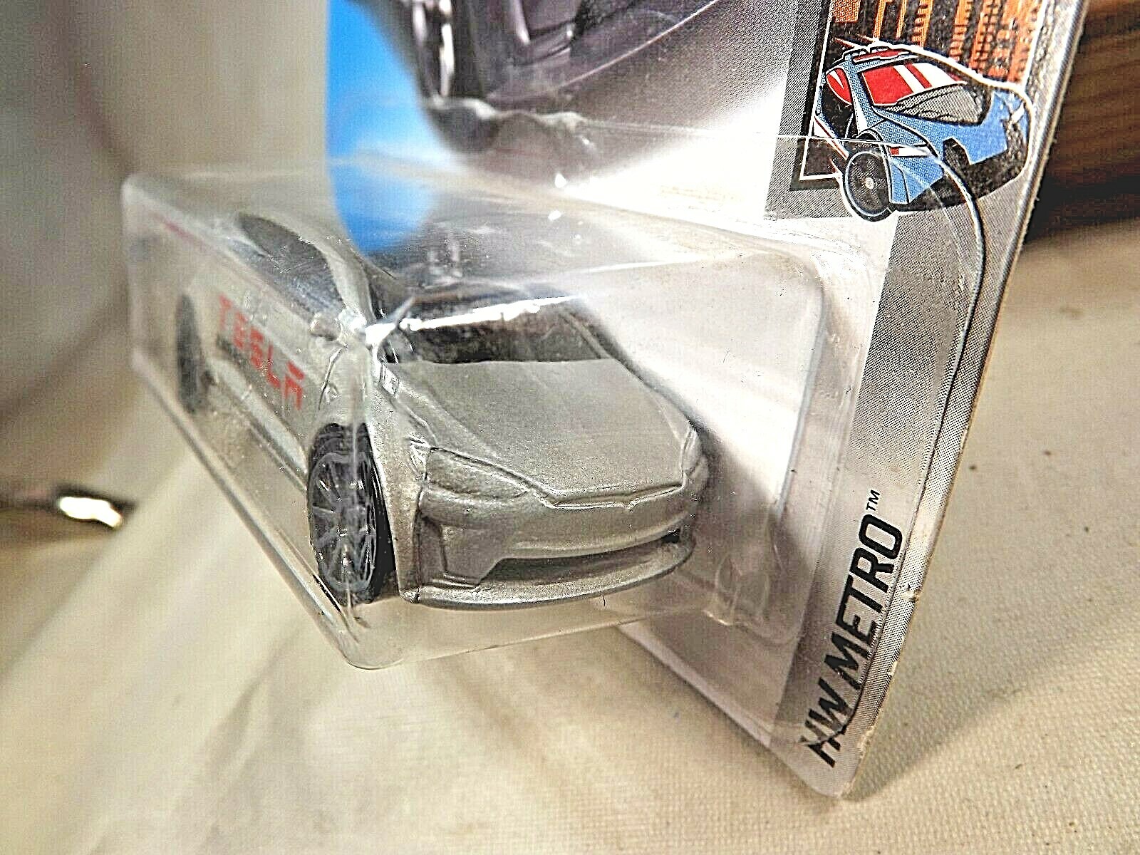 2018 Hot Wheels #247 HW Metro 5/10 TESLA MODEL X Silver w/Gray 10 Spoke Wheels