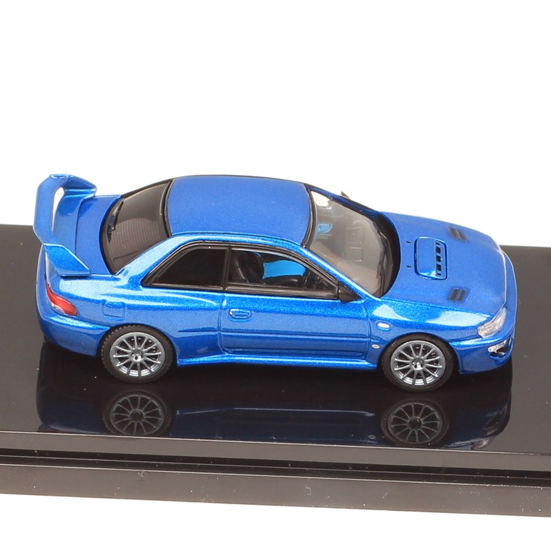 Blue Subaru Impreza 22B STI GC8 1:64 HJ64 Alloy Car Model – European Edition New