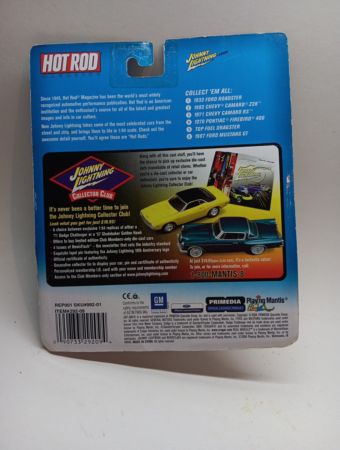 TOP FUEL DRAGSTER 2004 JOHNNY LIGHTNING HOT ROD MAGAZINE 1:64 DIE-CAST
