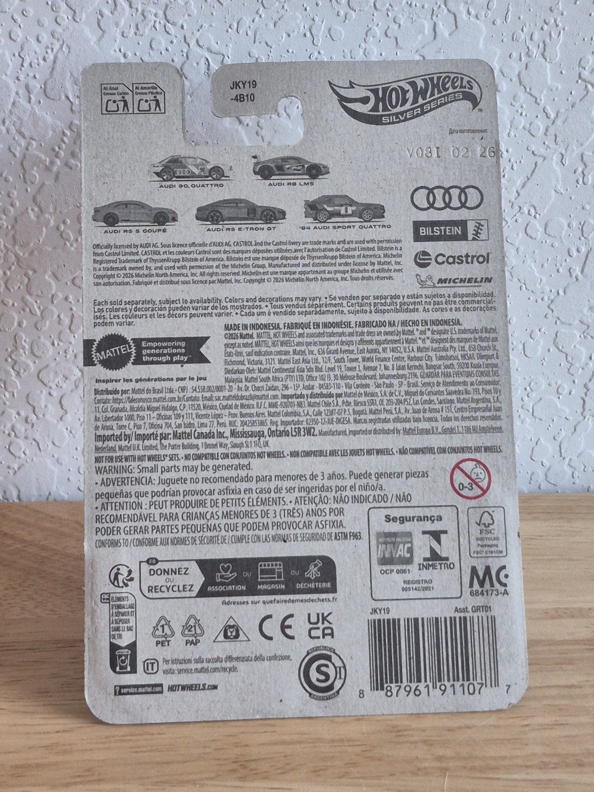Hot Wheels Silver Series ’84 Audi Sport quattro 1:64 Diecast Red GRT01 5/5 CHASE