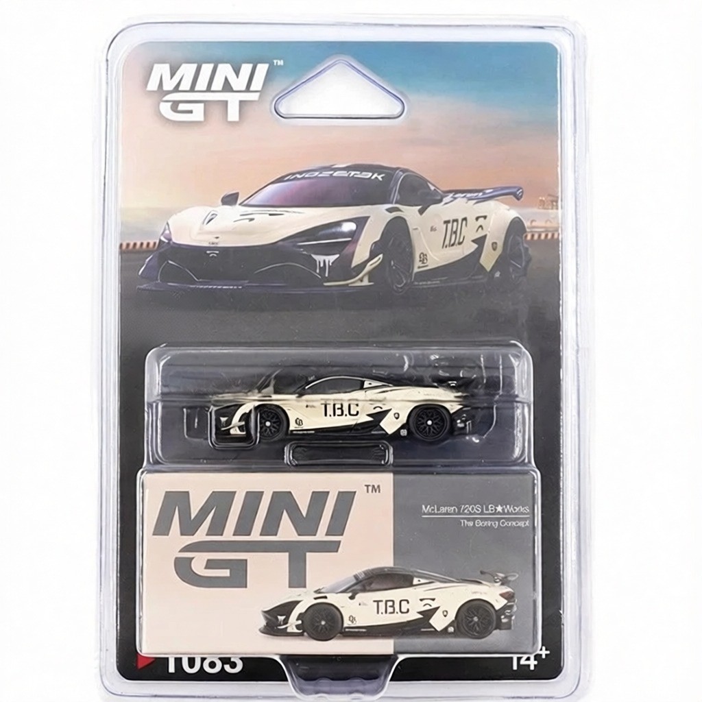 Mini GT 1:64 McLaren 720S LB-Works The Boring Concept Diecast Model MGT01083-2I
