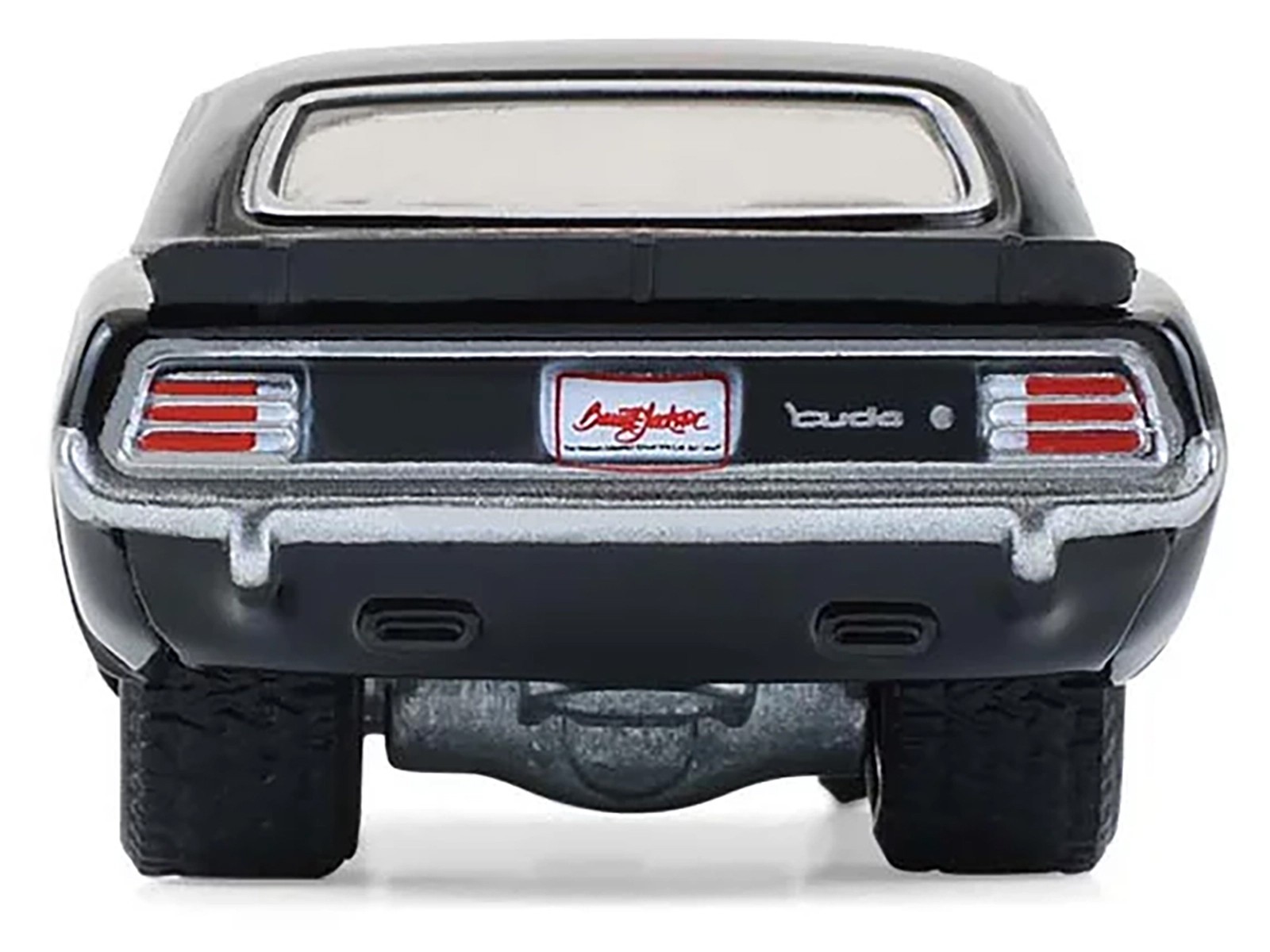 1970 PLYMOUTH ‘CUDA AAR BLACK 1/64 DIECAST MODEL CAR BY GREENLIGHT 37330 E