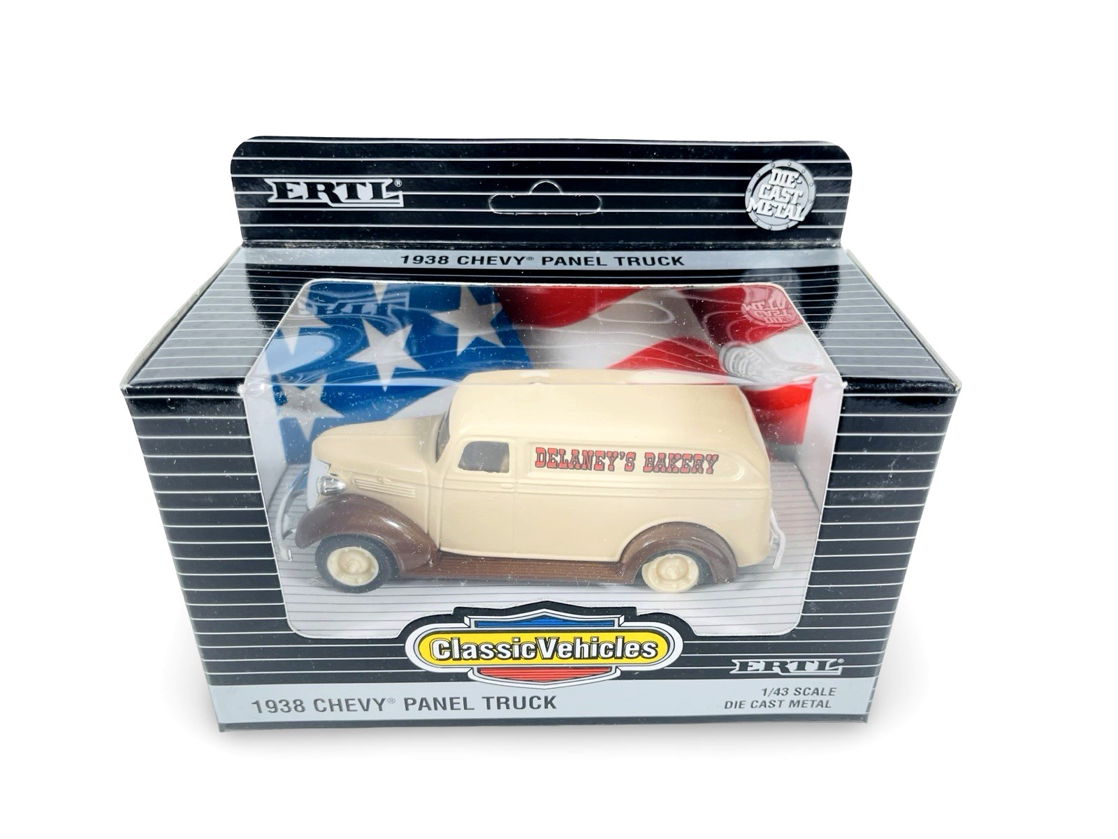 Qty 4 Ertl Delivery Woody & Panel Trucks, Pick-Up Die Cast~ NRFB 1:43 O Scale