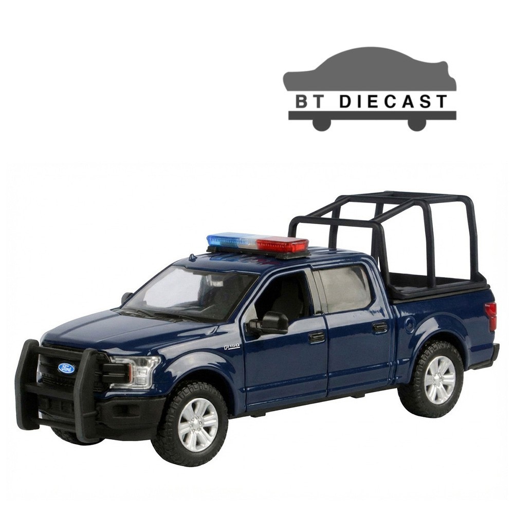 MOTORMAX 2019 FORD F-150 LARIAT CREW CAB 1/27 with STAND CAGE DARK BLUE 79543