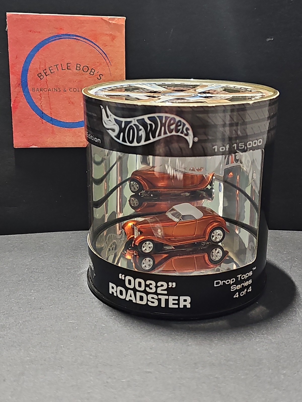 Vntg 2003 Hot Wheels Oil Can Drop Tops Series 0032 Roadster 1:64 Diecast Car 4/4
