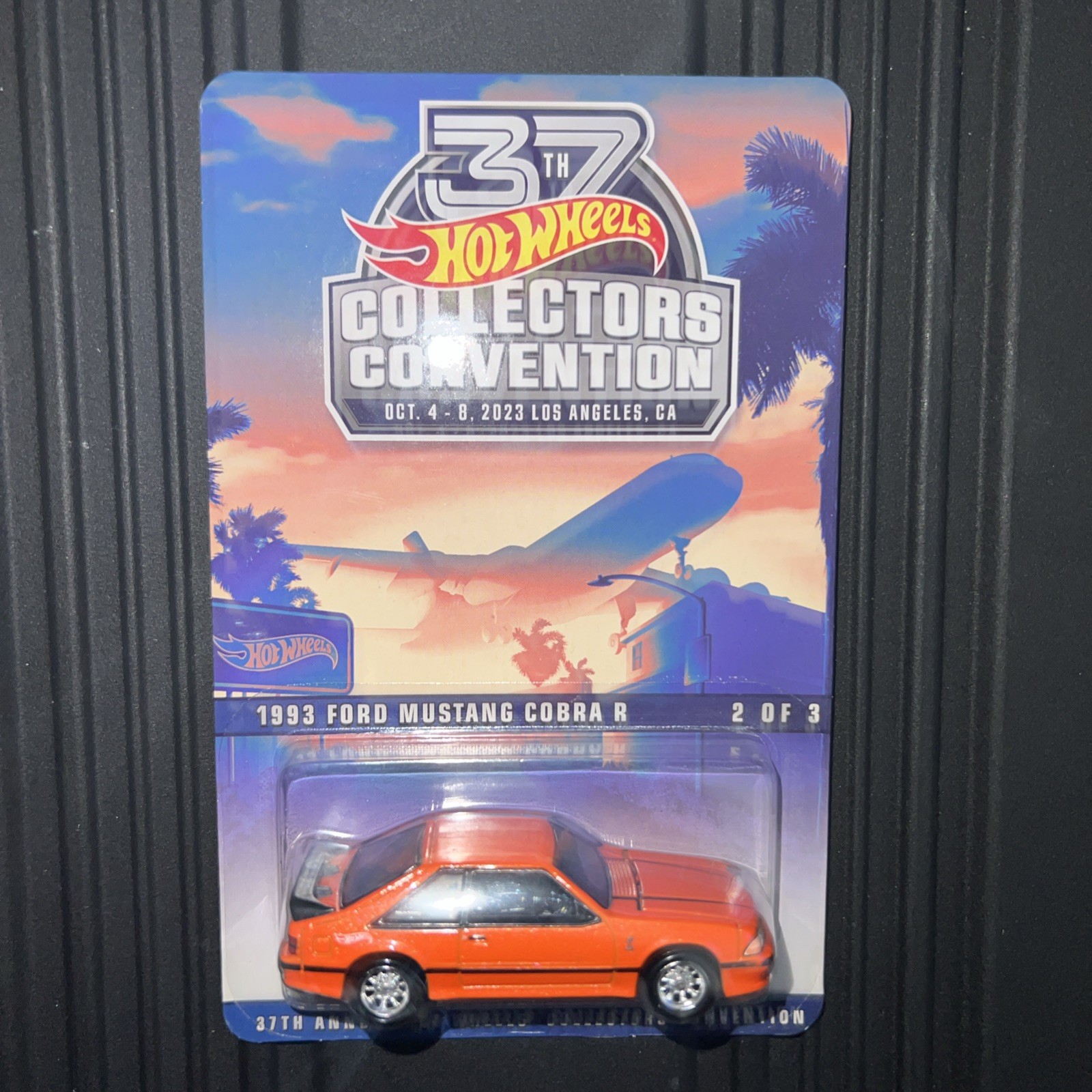 New 2023 Hot Wheels ORANGE 1993 FORD MUSTANG 2/3 37th LAX Convention 05327/06200