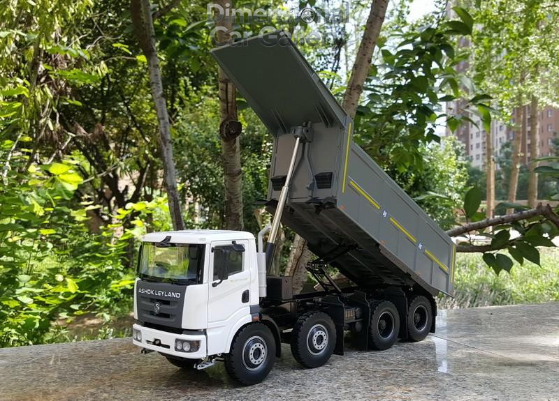 1/24 Ashok Leyland Captain Tipper Dump Truck Diecast Construction Model