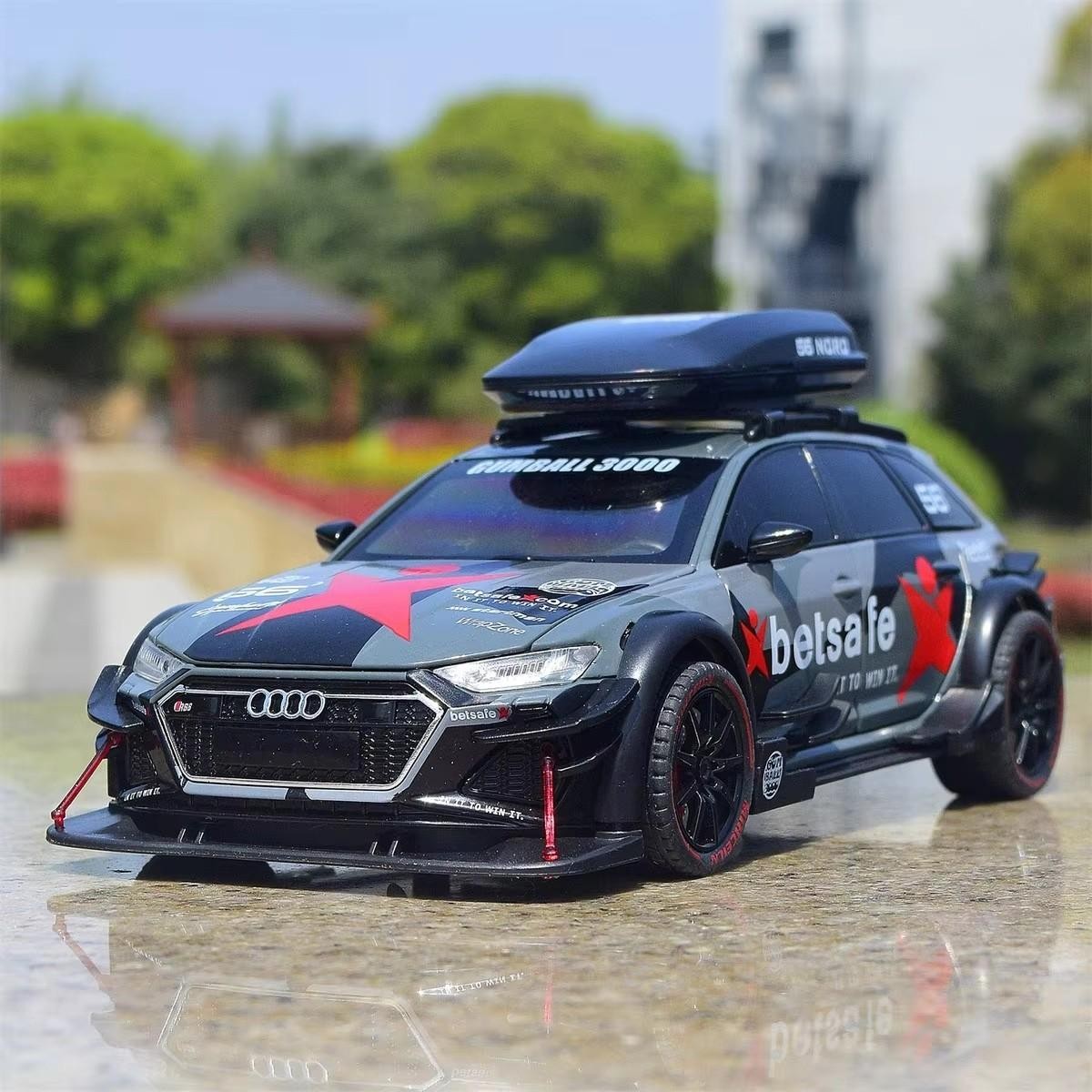 1:24 Audi RS6 Racing Car Diecast Alloy Metal Vehicle Model Collection Gift NEW