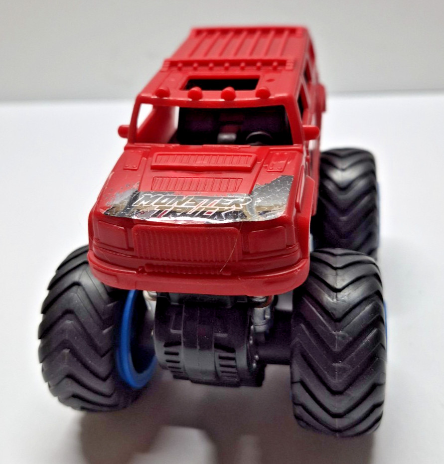 Kid Connection Red Hummer Monster Truck With Blue Rims Friction-Powered