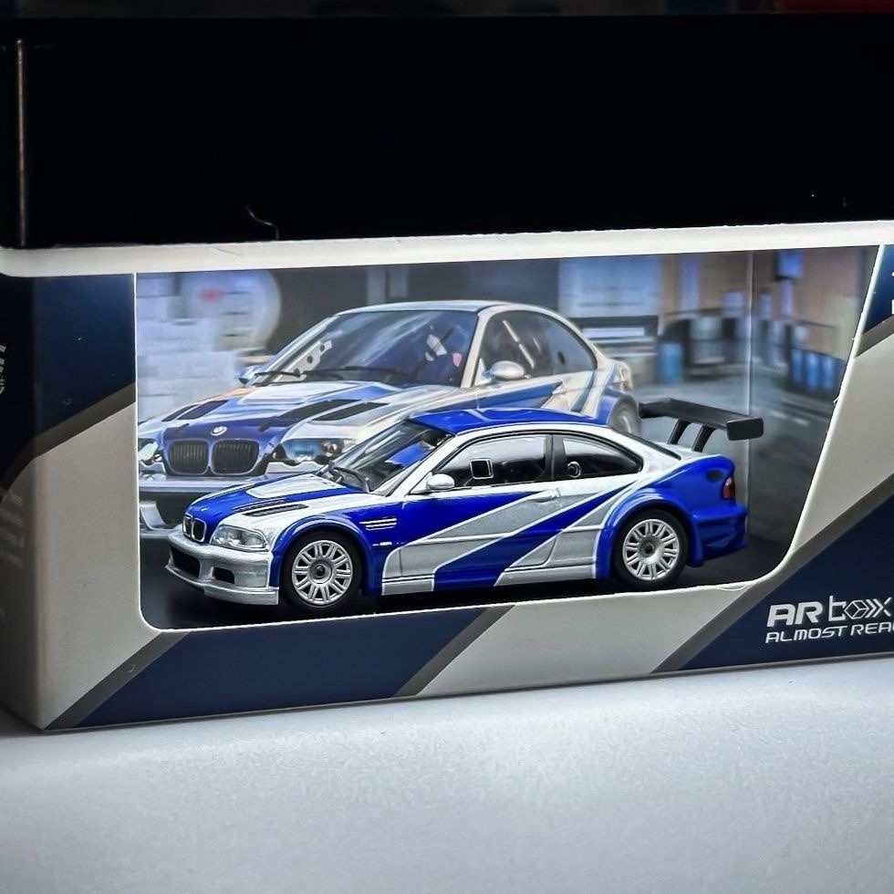 ARbox 1:64 for E46 M3 GTR NFS Collectors Edition Alloy Diecast Car Model Gifts