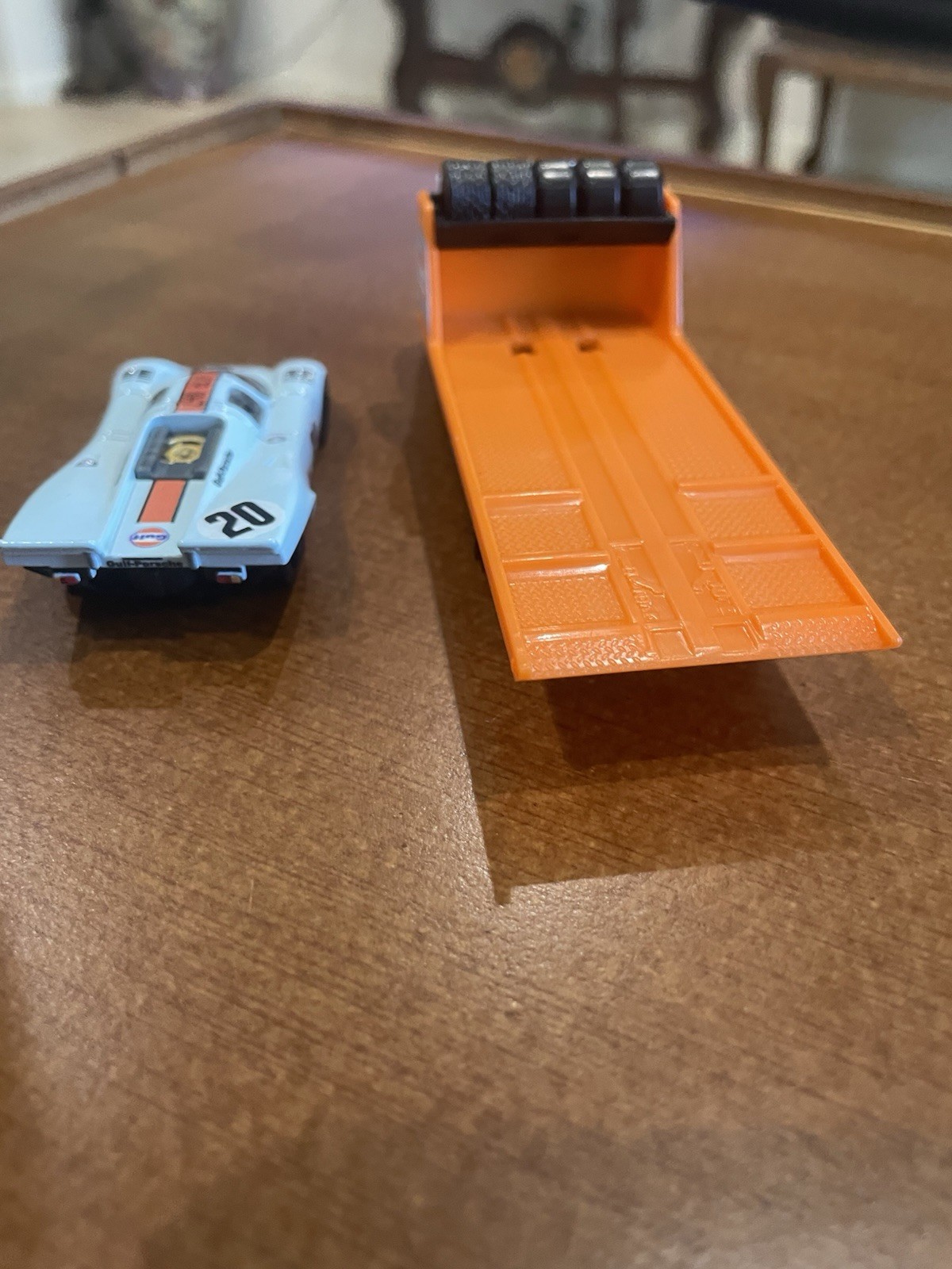 HOT WHEELS FACTORY PROTOTYPE GULF PORSCHE 917K/FLEET STREET HAULER RR RARE COMBO