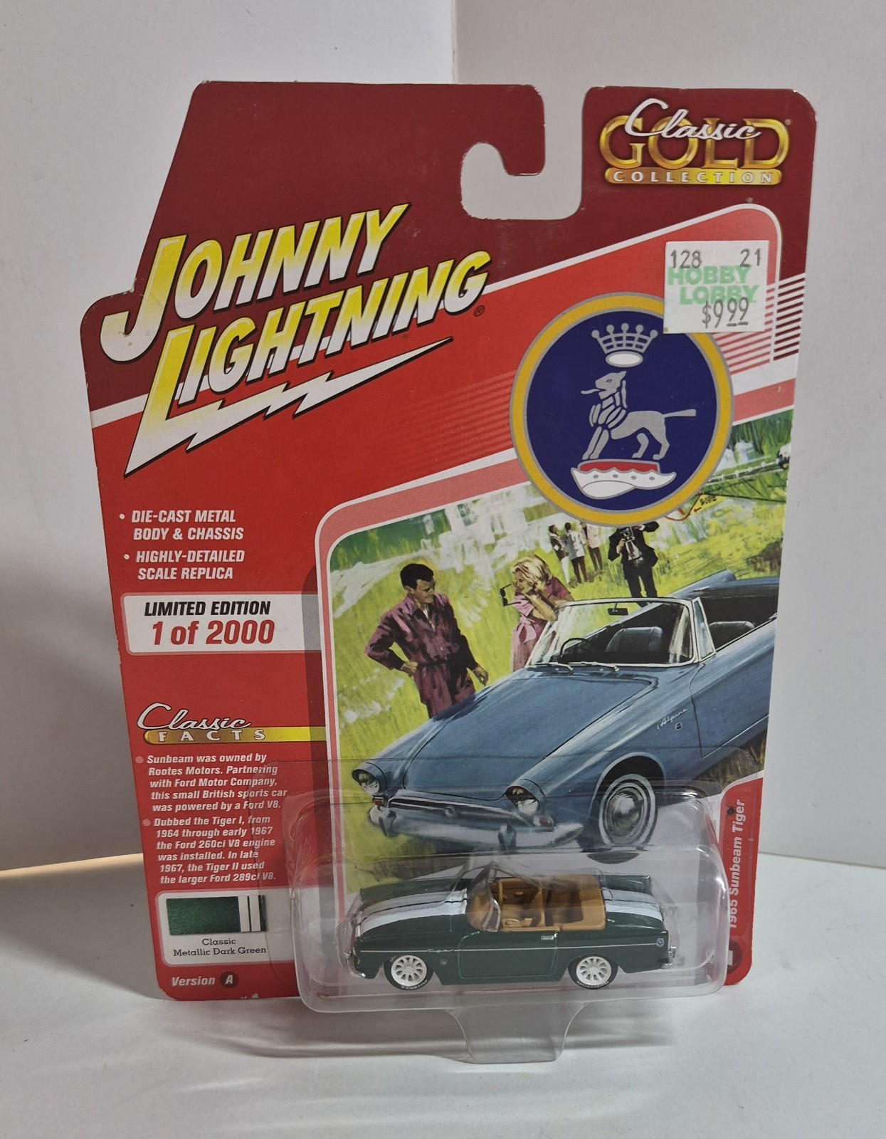 2020 Johnny Lightning * 1965 Sunbeam Tiger Metallic Dark Green ** 1 of 2000 **