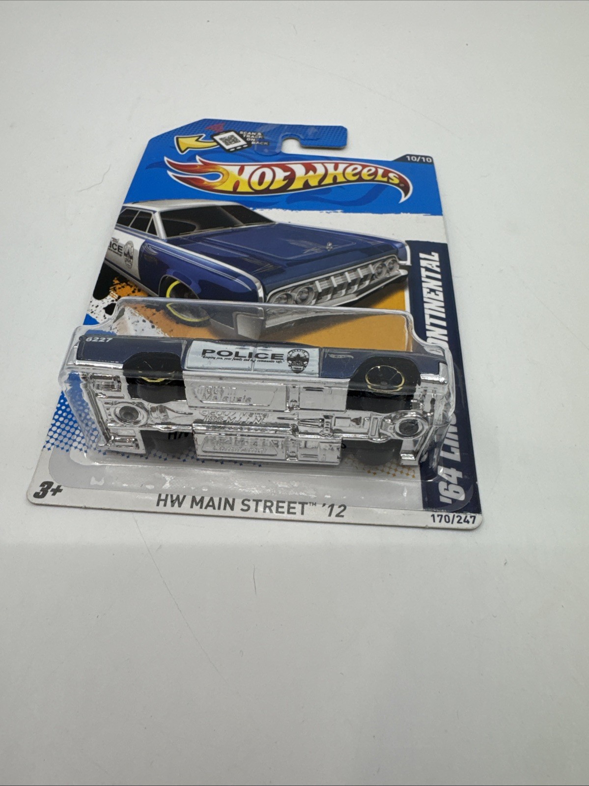 Hot Wheels Lot of 6 HW Main Street Workshop Police Muscle Cars Carded New
