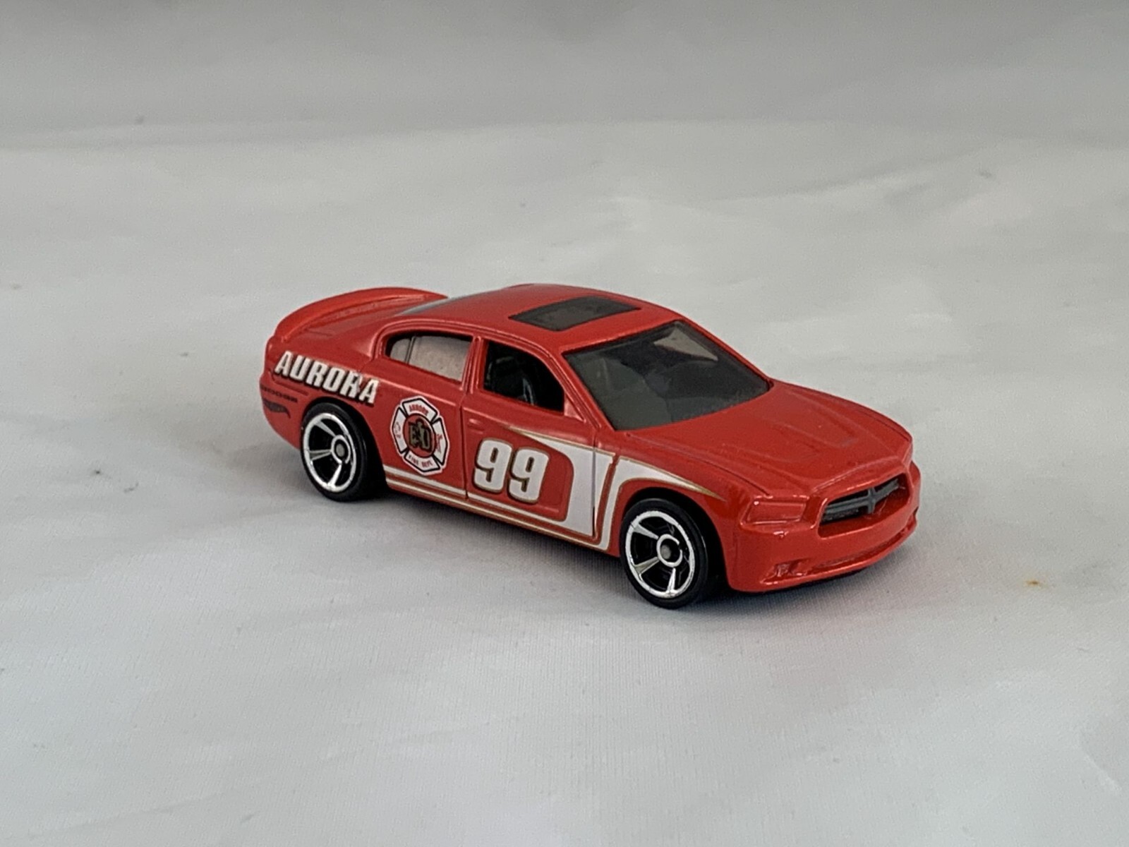 Hot Wheels 2011 Dodge Charger R/T 2012 Main Street Fire Dept Red MC5s
