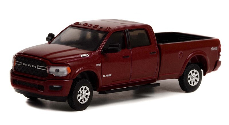 Greenlight 2021 Ram 3500 Big Horn Sport 4×4 in Del Monico red 1/64 NEW 28100-E