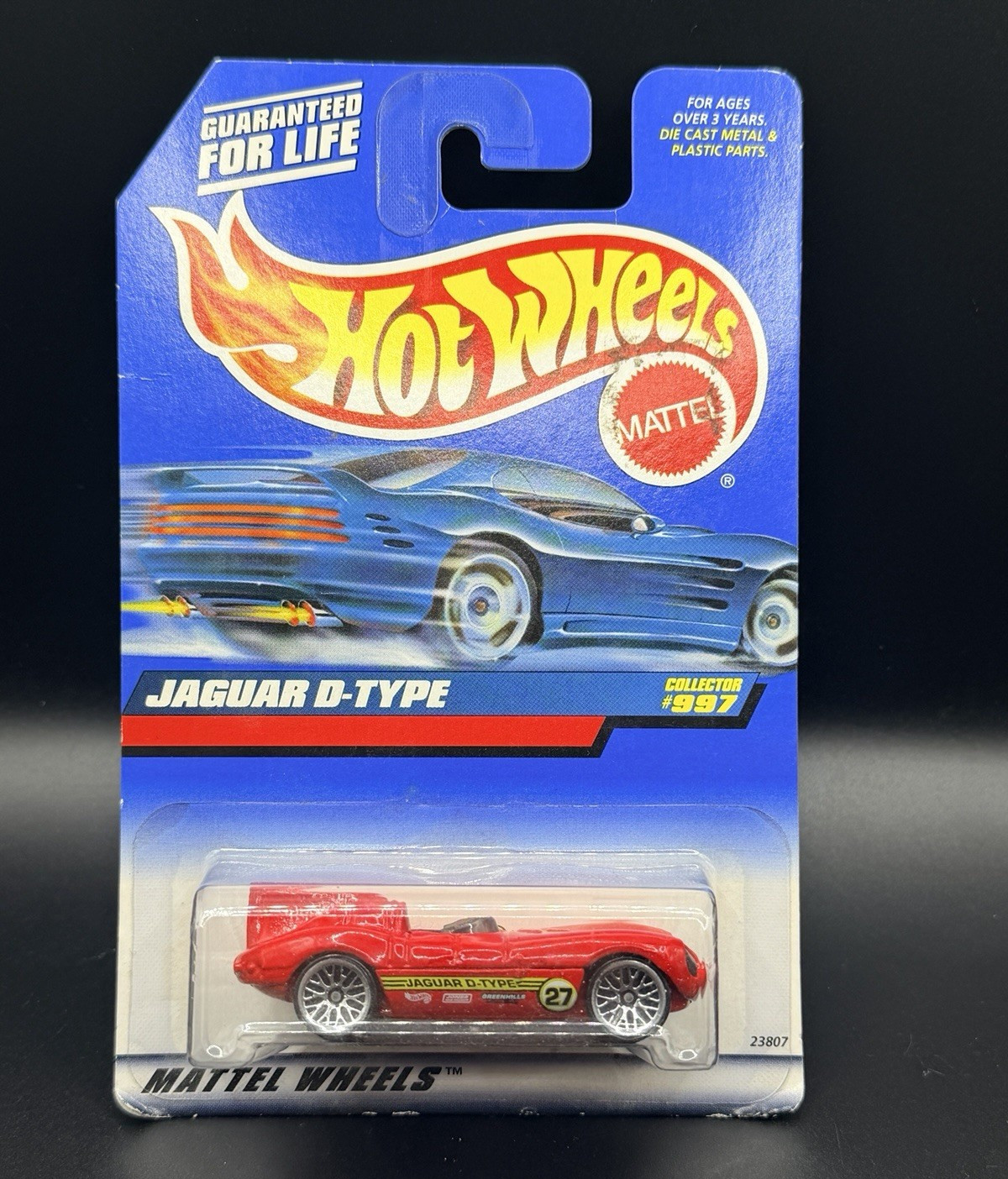 Hot Wheels Jaguar D-Type 1:64 Red Diecast Car Collector #997 Unopened Box