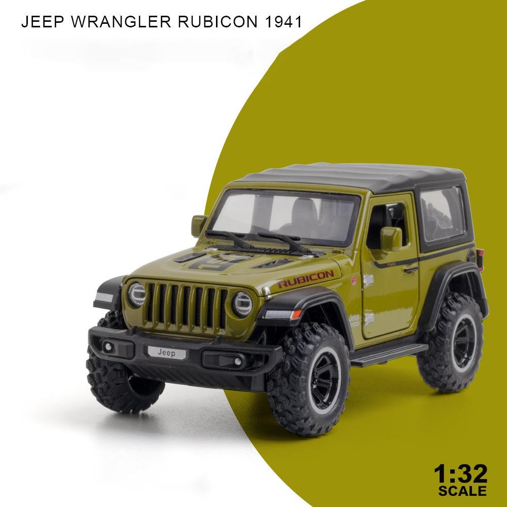 1:32 Alloy Diecast Off Road Vehicle Model 1941 Style Sound Light Toy Car Gift