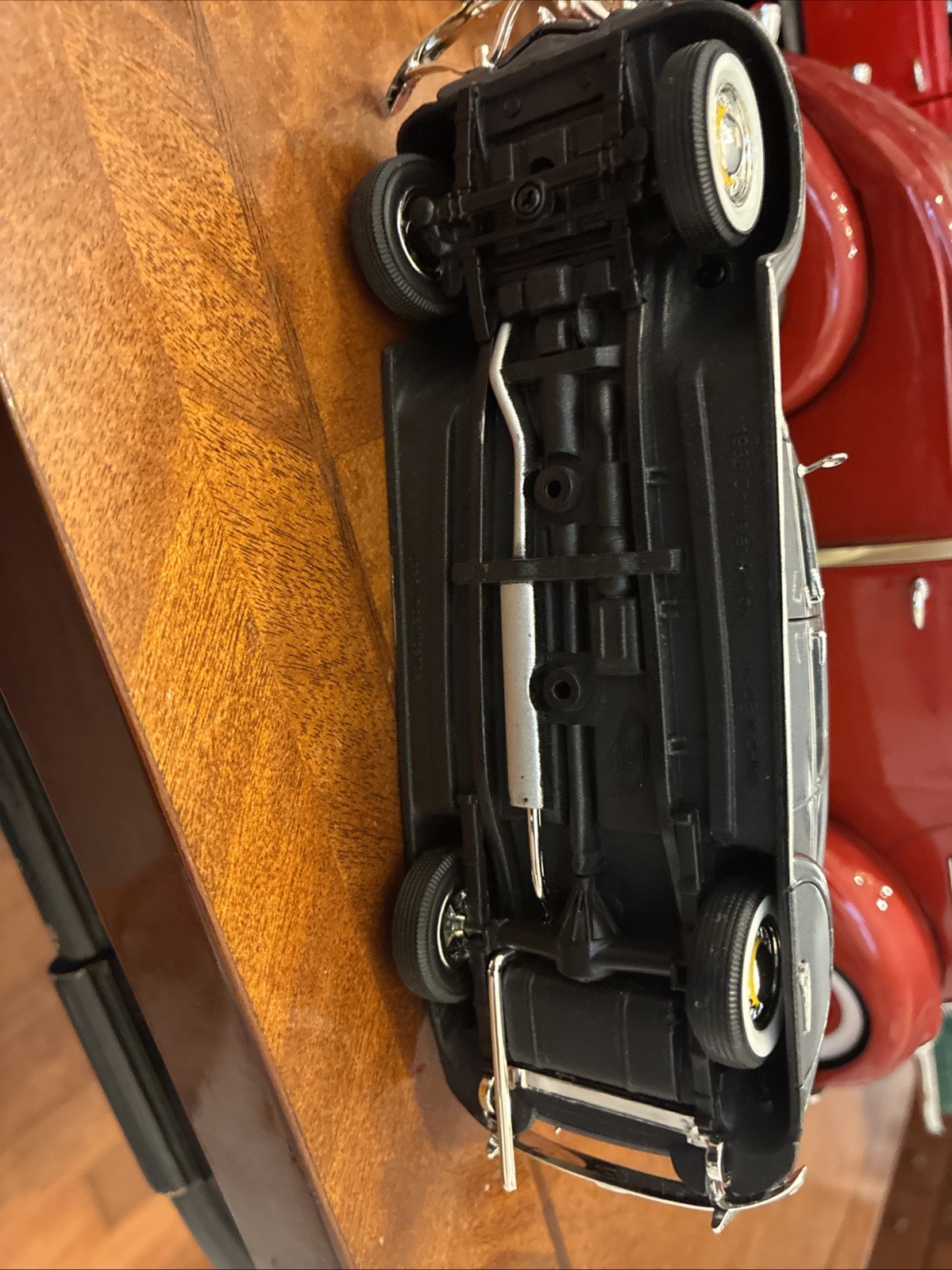 1933 Chrysler Airflow Gray Diecast Car EST 1/34 ( Length 6.5”)