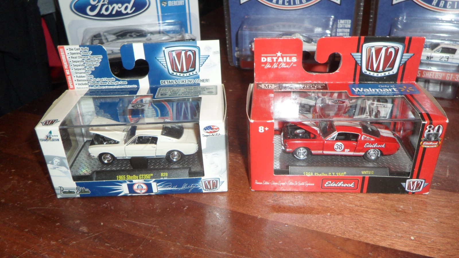 Lot of 7 1/64 1965 1966 Ford Mustang Fastback GT Shelby GT350 M2 GL Diecast Cars