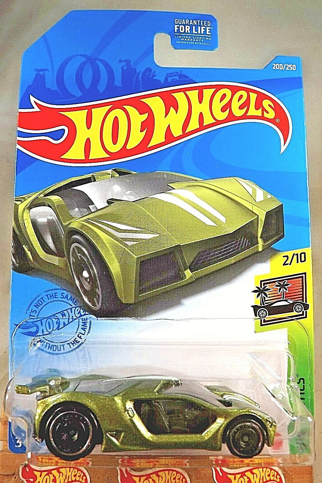 2021 Hot Wheels #200 HW Exotics 2/10 IMPAVIDO 1 Green w/Black AD Sp Chrome Rims