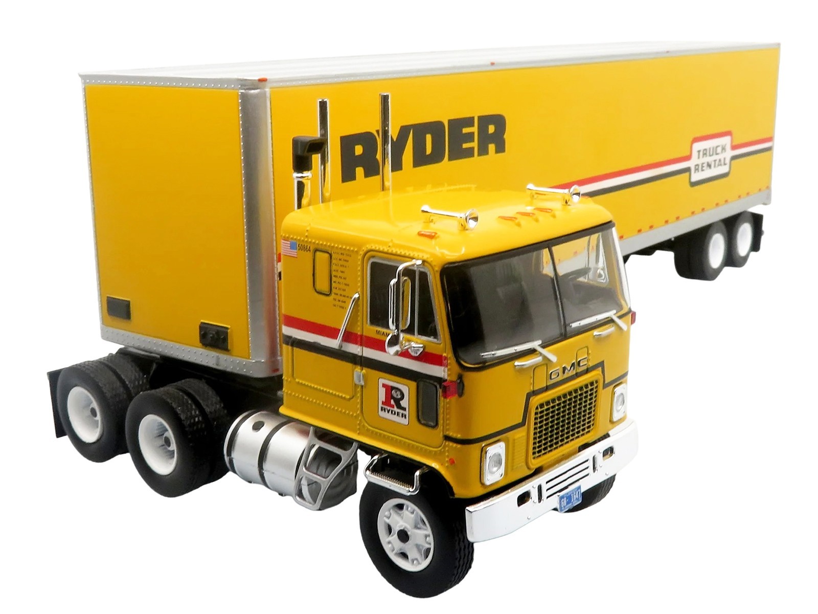 1970 GMC ASTRO 95 W/TRAILER “RYDER TRUCK RENTAL” 1/43 BY ICONIC REPLICAS 43-0662