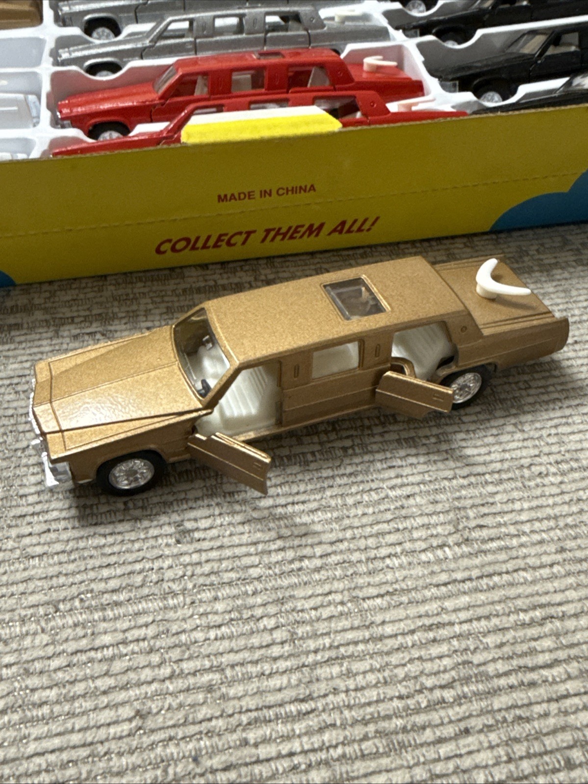 12x Kintoy Stretch Limousine Limo Silver Gold Black White Diecast 5” Toy New Box