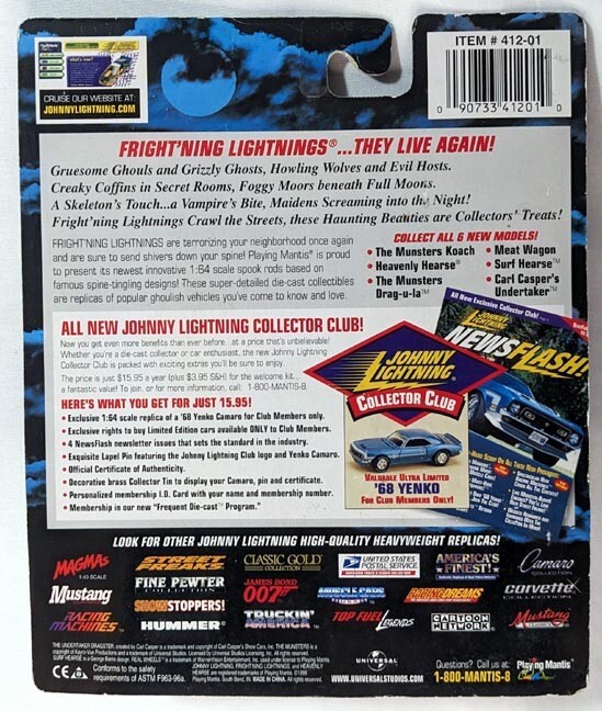 JOHNNY LIGHTNING LE FRIGHT’NING LIGHTNINGS The Munsters KOACH Die-cast vehicle