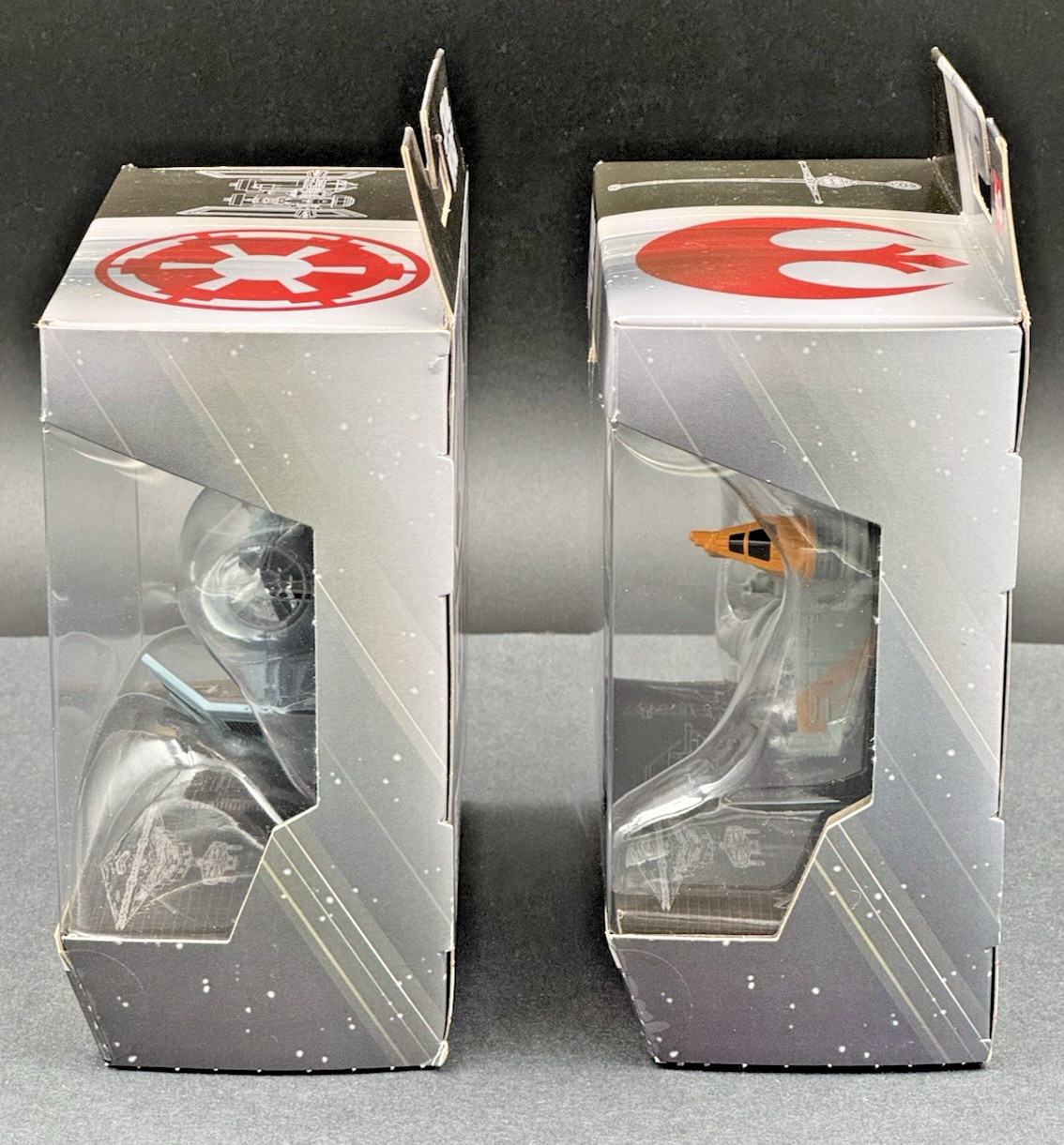 Star Wars Hot Wheels Starships Select Set of 2 Resistance B-Wing & Tie Bomber