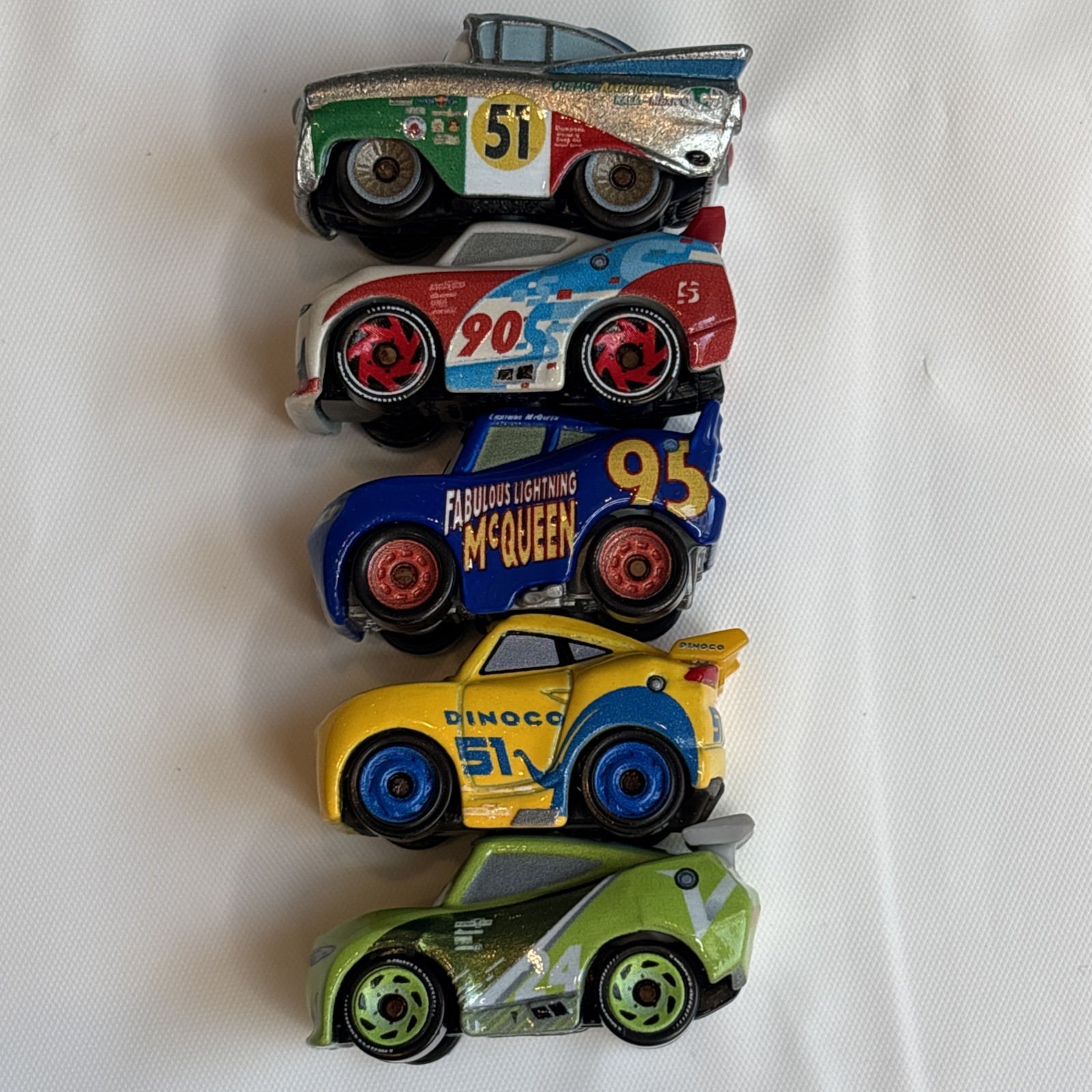 Disney Pixar Cars Mini Racers Diecast Lot 5 Cruz, Conrev, Doc, McQueen, Yardly