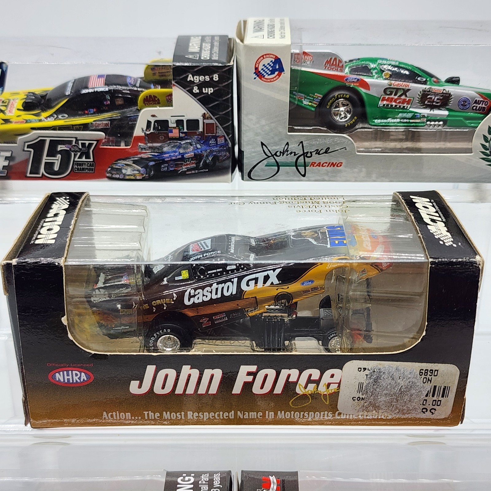 John Force Robert Hight Lionel & Action Racing Funny Car NHRA 1:64 Auto Lot of 5