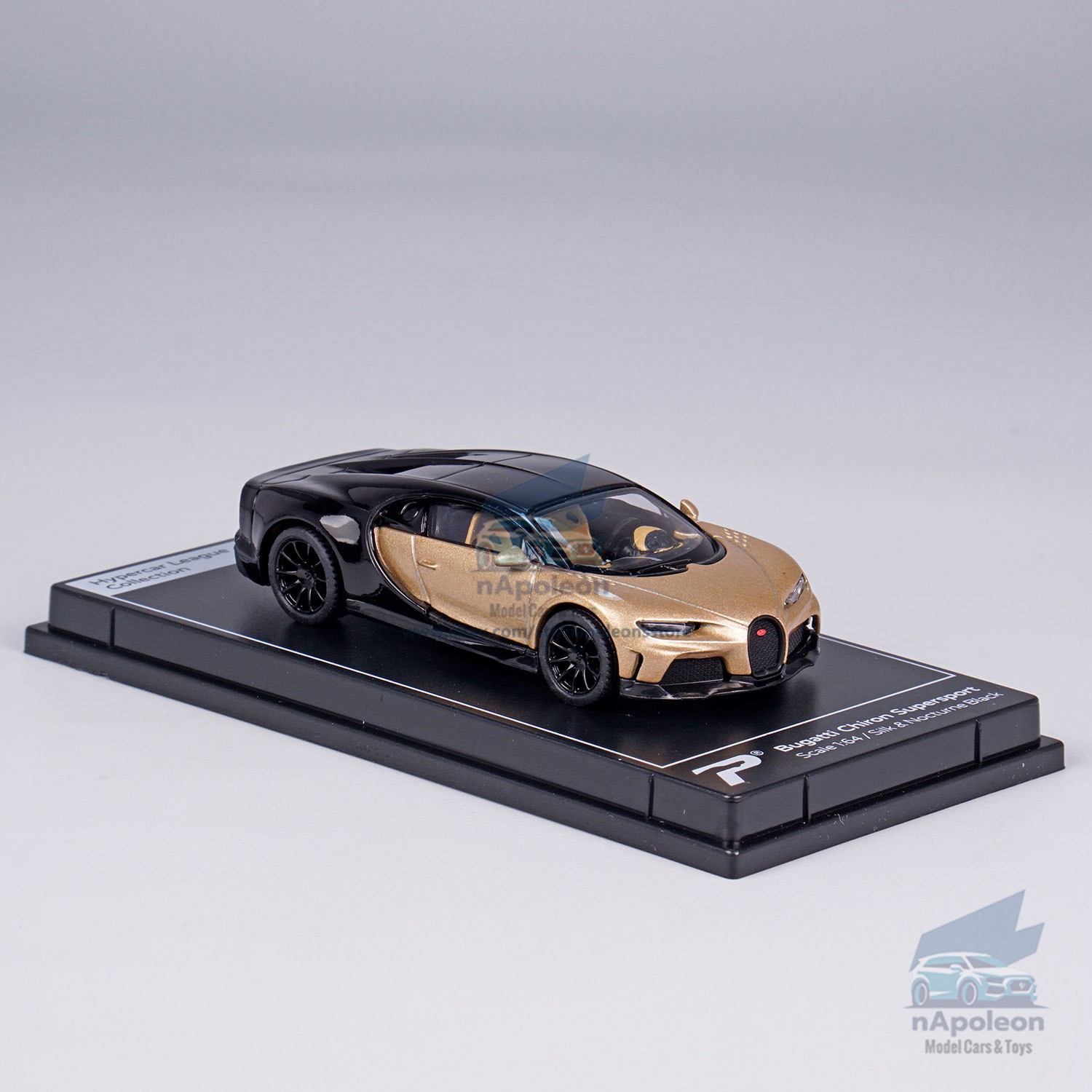 1:64 Bugatti Chiron Supersport Model Car Diecast Vehicle Collection Gift Gold