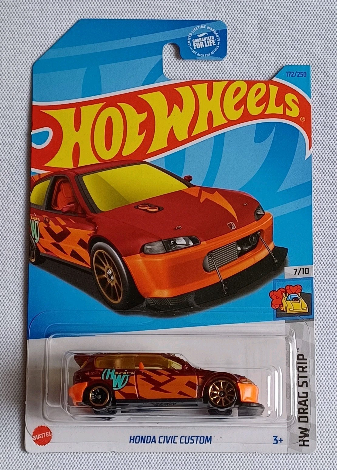 2022 HOT WHEELS *KROGER EXCLUSIVE* *HONDA CIVIC CUSTOM* *VERY RARE* *SEALED*