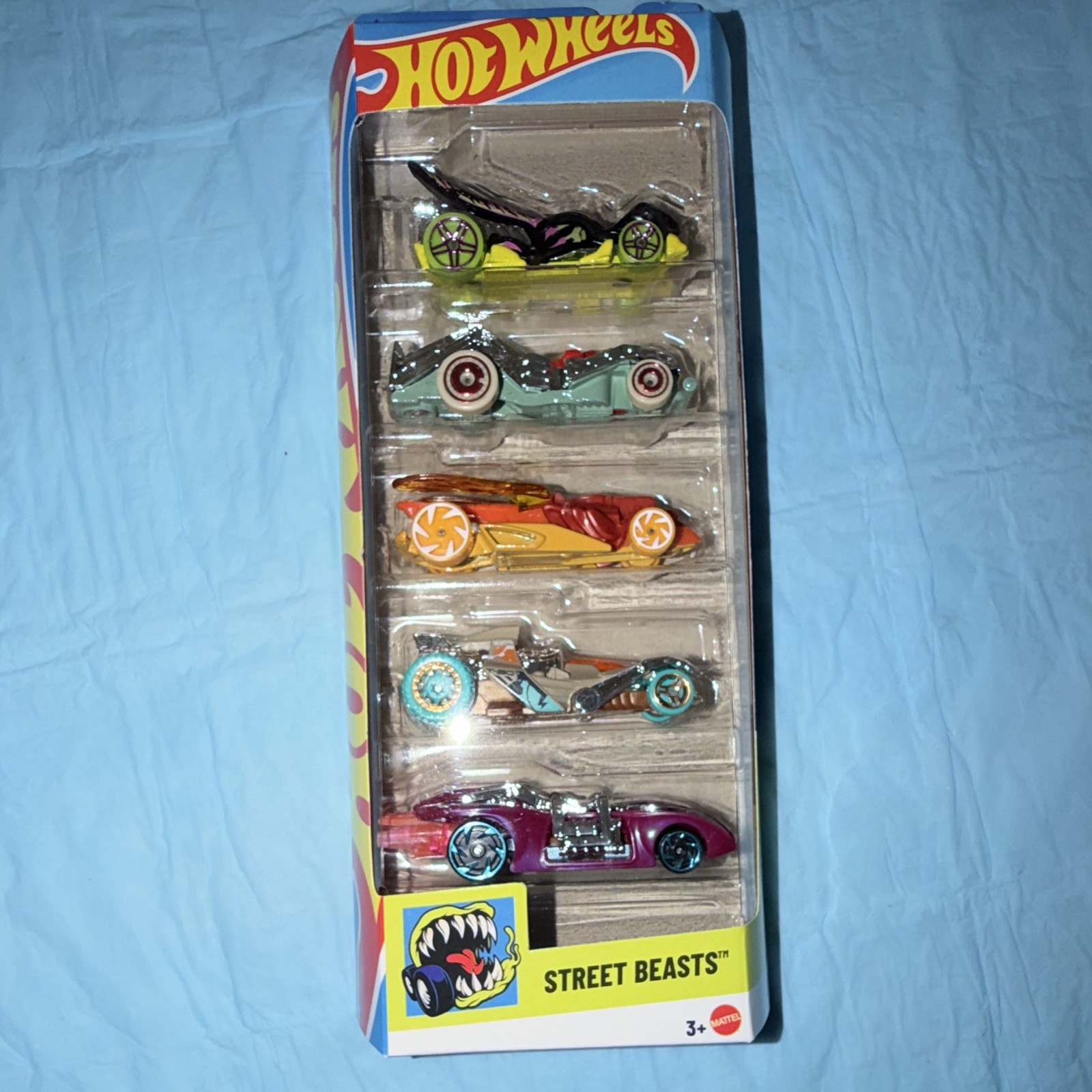 Hot Wheels Street Beasts 5-Pack 1:64 Diecast Cars Multicolor Unopened Box