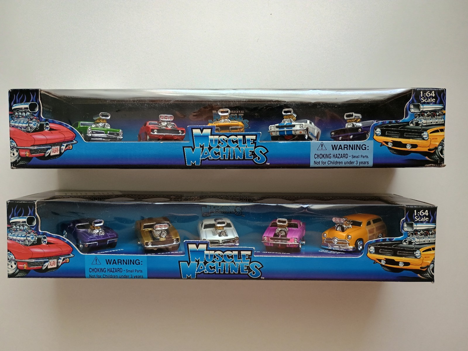 Muscle Machines Lot 1:64 Die Cast Chevelle Cuda GTO Mustang Camaro Corvette Ford