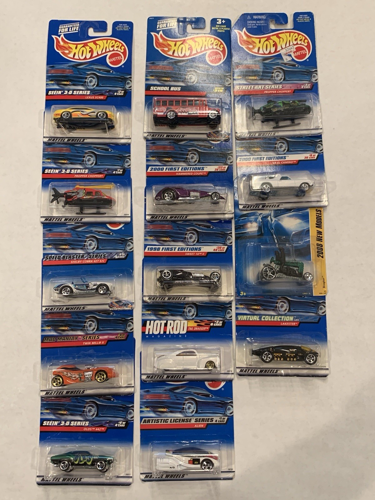 Hot Wheels Mixed Lot x14 1:64 Diecast Cars Collection (Mixed Years)