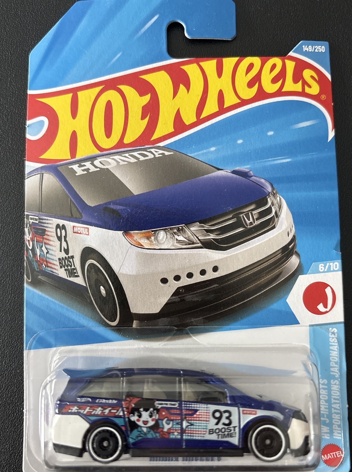 Hot Wheels HW J-Imports Honda Odyssey #93 Motul Boost Time 149/250 New