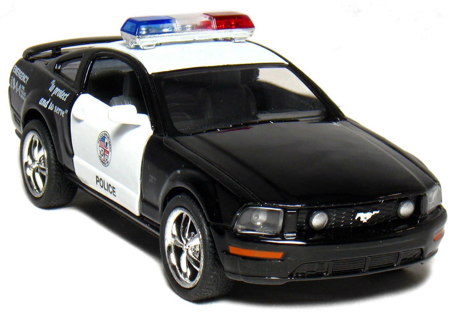 New 5″ Kinsmart 2006 Ford Mustang GT Police Car Diecast Model Toy Cop 1:38