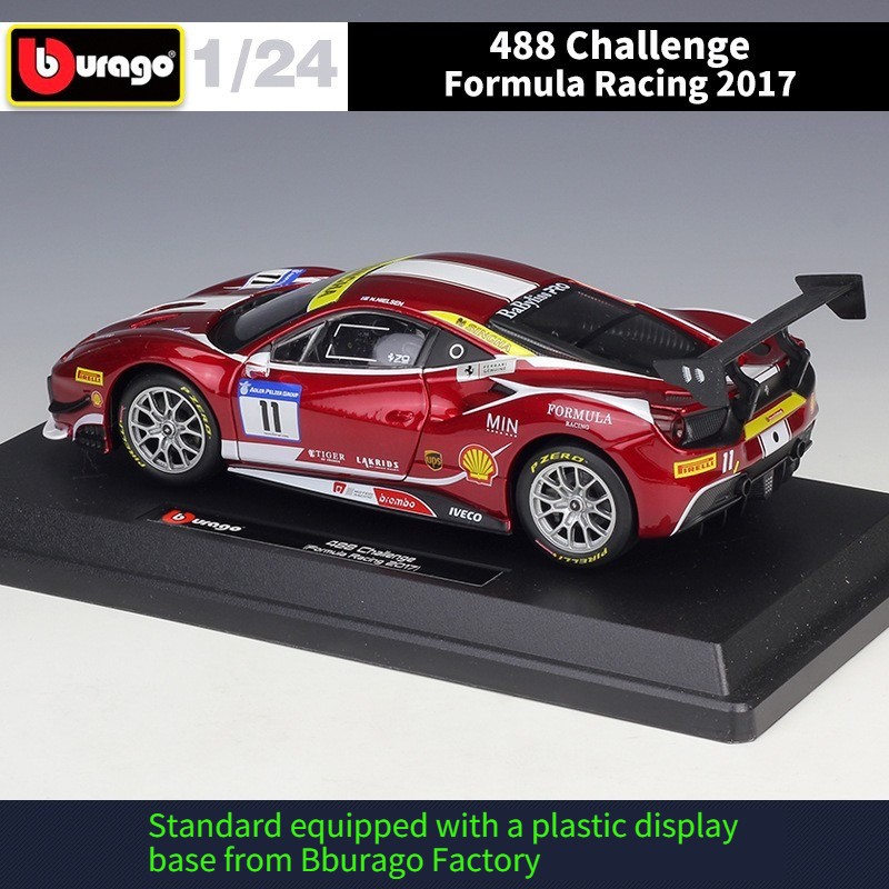 Bburago 1:24 Ferrari 488 Challenge Race Car Diecast Finished Model Collectible